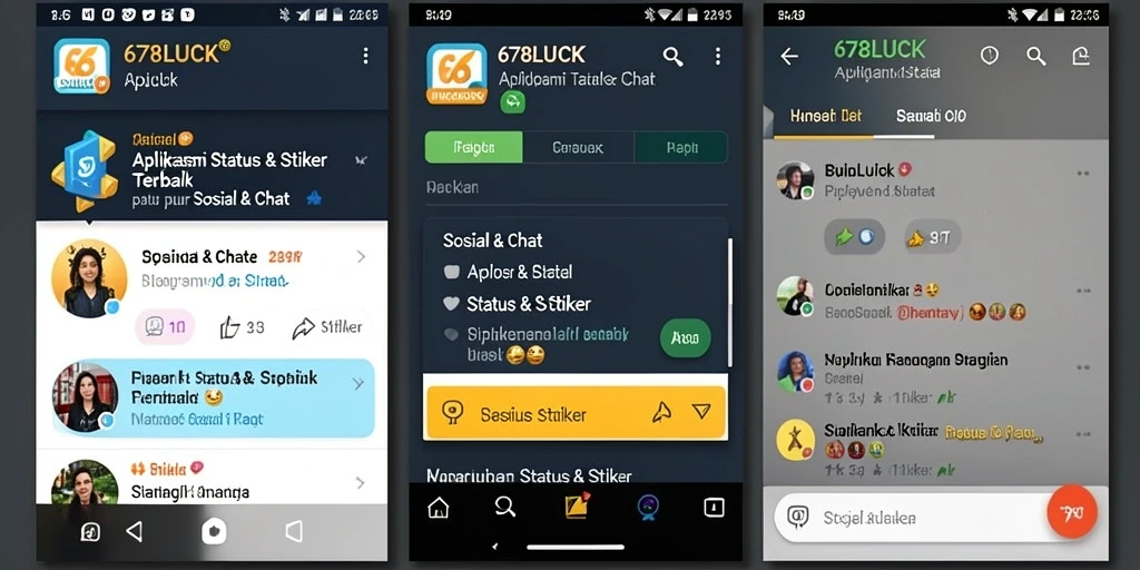 Tampilan antarmuka 678LUCK yang menarik dan mudah digunakan.