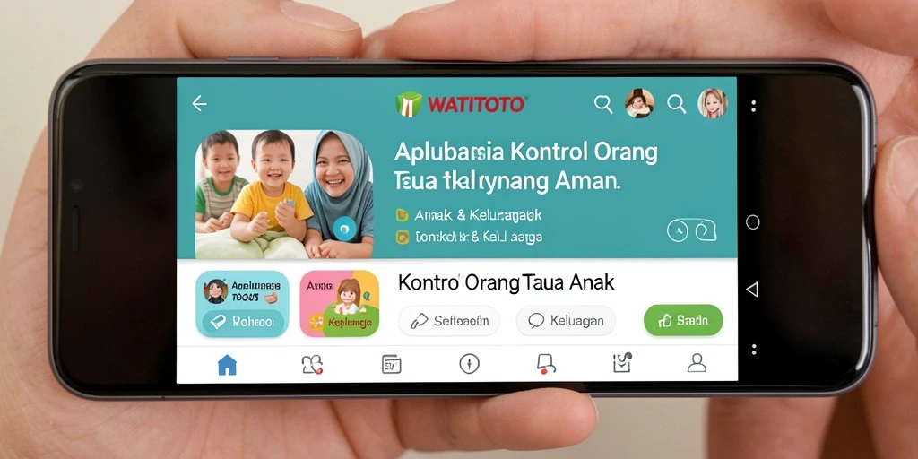 Tampilan antarmuka pengguna WATITOTO yang intuitif dan ramah anak.